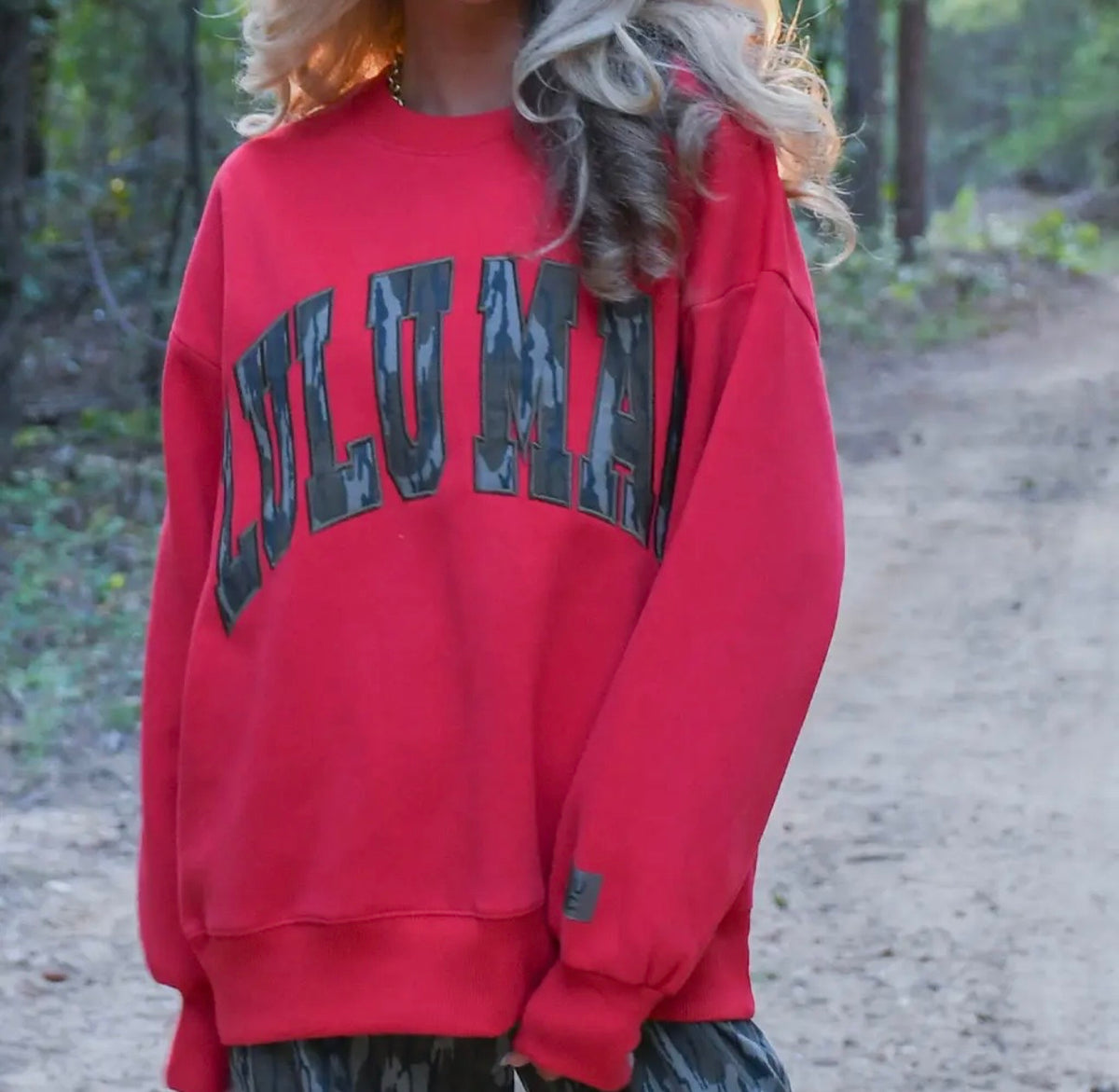 Red Mossy Oak Bottomland Sweatshirt
